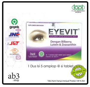 EYEVIT VITAMIN MATA BOX 30 KAPLET KESEHATAN MATA UTK  ANAK DAN DEWASA