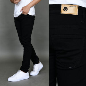 TURUN HARGA - Celana Jeans Pria Lelaki Dewasa Hitam Pensil Slimfit Slim Fit Slimpit Slim Pit Skinny Stretch Street Setrit Strit Karet Melar / Jins Panjang / Jens / Cowok / Murah / Keren / Gaul / Item Polos / Terbaru 2023