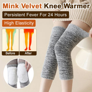 Winter Knee Pads Womens Warm Knee Pads Socks Long Warm Knee Pads Set