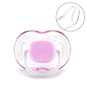 Appease Pacifiers Baby Solid Color Printing Safe Grade Silicone Cute Baby Round and Flat Nipples Pacifiers