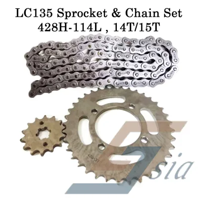 LC135 Sprocket & Chain Set 428H-114L 14/15T (29T-40T)