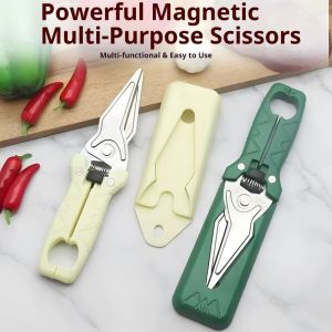 HANGDIAN กรรไกรครัวอเนกประสงค์สำหรับการตัดกระดูกสแตนเลสเกรดอาหารทนทานและตัดได้ง่าย