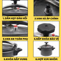 Nồi áp suất đa năng Media nấu được trên bếp từ, bếp ga, bếp than 4L-5L-7L. 