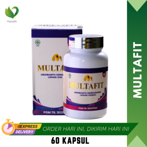 Multafit Obat Penurun Lemak Darah Tinggi dan Penurun Kolesterol Obat Herbal 60 Kapsul
