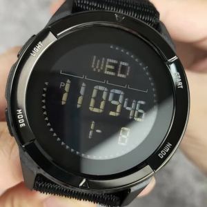 NORTH EDGE ALPS Mens Digital Carbon Fiber Watch Shock Military Sports Super Light Outdoor Compass Waterproof 50M Wristwatches