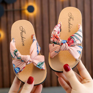 Summer children girls slippers fashionable polka dot girls princess shoes baby girl beach shoes flat sandals suitable for 2-9 years old