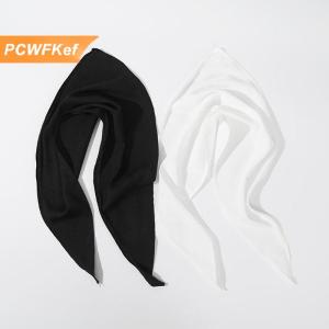 【PCWFKef】 Haimeikang màu rắn Turban hairbands Headband phụ nữ thanh lịch màu đen trắng headwarps thời trang cô gái Bandana tóc phụ kiện