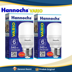 HANNOCHS VARIO Bohlam Lampu LED 12WATT Cahaya Putih Super Terang Desain Elegan Dengan Frosted Cover - GARANSI RESMI