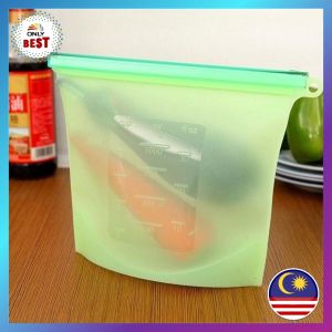 O.B.S ✅ 3000/1500/1000/500 ML Reusable Silicone Bag Food Fresh Bag Vacuum Sealer Fruit Meat Milk Storage Bags 4.9