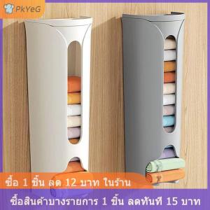 [COD] PkYeG ถุงพลาสติกตู้เก็บของแขวนผนังชุดชั้นในจัดถุงขยะกล่องเก็บของถุงพลาสติกห้องครัวอุปกรณ์ครัว