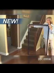 Dog Cat Fences Magic Door Magic Cat Gate Folding Safety Net Door Guard