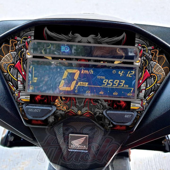 Honda Click full Gauge 2 layer sticker V2 with free 2 stickers | Lazada PH