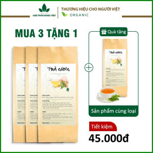 Trà gừng túi lọc (Giải cảm làm ấm cơ thể hỗ trợ tiêu hóa) - Chợ Thảo Dược Việt