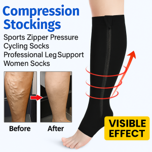 Compression Socks Thigh High Pressure Open Toe Varicose Stockings Men Women For Cycling Basketball Football Running Football Socks