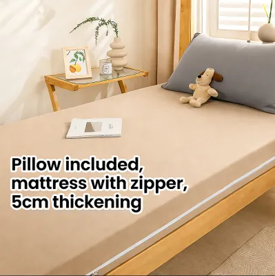 MISO Tatami Mattress Topper 2/4/6CM Foldable Soft Feather Fiber Tilam Single Super Single Baby Student Dorm Bunk Bed