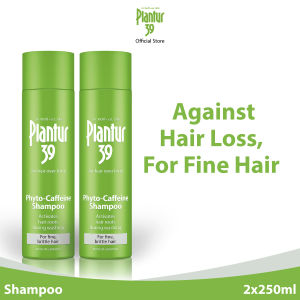[Bundle of 2] Plantur 39 Phyto-Caffeine Shampoo for Fine and Brittle Hair (250ml) - Prevents and reduces hair loss especially during and after menopause.