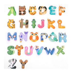 Magnet Kulkas Huruf Motif Hewan dan Huruf Natal / Magnetic Shaped Letters Alphabets / Magnet Huruf