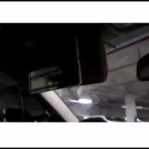 Mokoze Car Sun Visor Vanity Mirror Rechargeable Car Makeup Mirror with 60 LED Lights 3 Color Lighting Modes Dimming Touch Control Car Mirror for Car Truck SUV Essentials (Black)