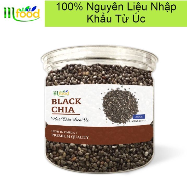 Hạt Chia Đen Tốt cho sức khỏe Mfood Hủ 250g