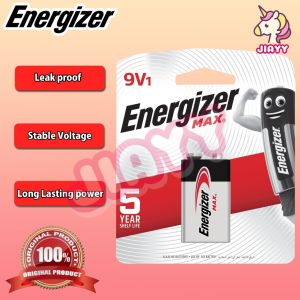 /Energizer Max Alkaline 9V 1pc Battery flashlights clocks remotes and more Shipment within 24 hours.