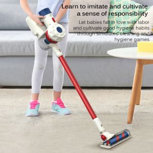 Kid Pretend Play Toys Simulation Vacuum Cleaner with Sounds and Light