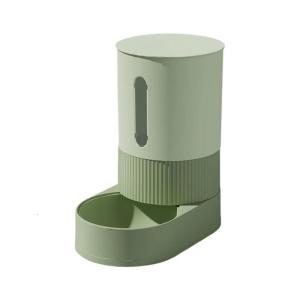 Automatic Refilling Pet Water Bowl And Dish Set With Stainless Steel Removable Tray Anti Tip Base For Small Animals