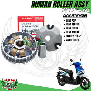 Rumah roller assy beat pop K44 + kipas rumah roller vario 110 f1 / beat f1 esp / beat street