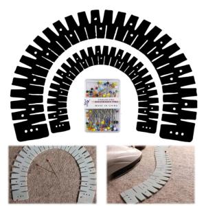 Adjustable Hemming Tool For Tailoring Double Hole Hemmer For Ironing Thermal Resistant Up To 230°C No Deformation