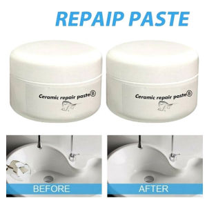 2pcs Floor Tile Adhesive Tile Repair Agent Tub Tile and Shower Repair Kit Ceramic Paste for Crack Chip Porcelain Repair Kit