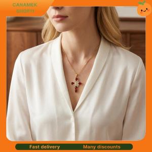 ❣️❣️❣️ European Vintage Cross Necklace Zircon Crucifix Pendant Gilded Light Crystal for Anniversary Church Ceremony
