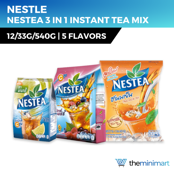 Nestle Nestea 3 In 1 Instant Tea Variety Pack Refreshing Flavours Halal