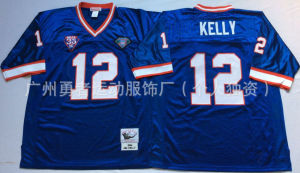 Áo bóng đá thêu cao cấp Buffalo Bills phiên bản retro Mitchell & Ness