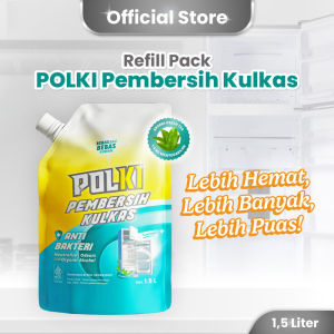 (FREE PACKING DUS) POLKI REFILL PEMBERSIH KULKAS 1500ml
