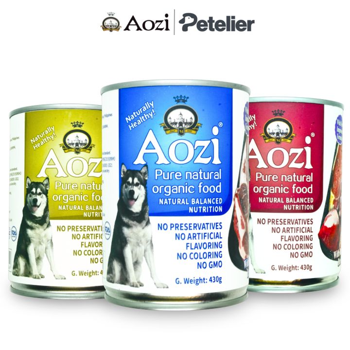 Aozi Wet Dog Food 430g Can Pouch for Adult Puppy Tuna Chicken