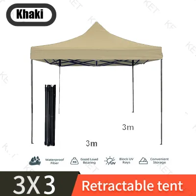 3X6 Outdoor Tent Water Proof Retractable Tent Umbrella Automatic Car Foldable Tent Thick Canopy