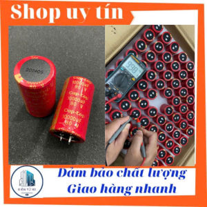 Tụ 80v 10000uf kích thước 35x6 cm cho cục đẩy và amply(1 cái)