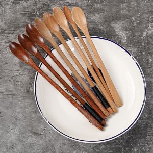 HEFEI Wooden Stirring Cooking Kitchen Accessories Tableware Coffee Spoon Honey Spoon Tea Scoops