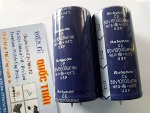 TỤ RUBYCON (chử nhỏ) 10 000/80v