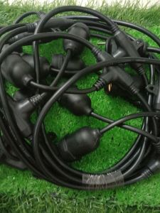 Dây đui đèn kín nước E27 5m10m dùng trang trí ngoài trời