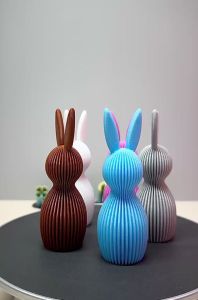 Thỏ Phục Sinh Phong Cách Tối Giản Hiện Đại Mô Hình Thỏ In 3D Trang Trí Decor Bàn Làm Việc