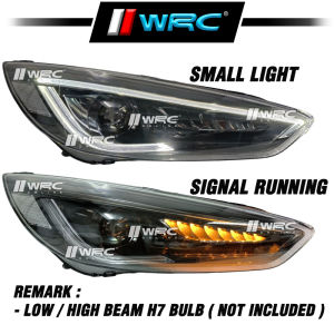 Vland Ford Focus 2015 - 2018 Projector Light Bar Headlamp With Signal Running