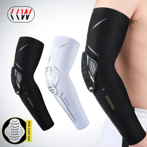 CCW แผ่นสนับศอกระบายอากาศได้ดีปลอกแขนสําหรับใส่เล่นกีฬาจํานวน1ชิ้นสําหรับปั่นจักรยานวิ่งเล่นบาสเก็ตบอลฟุตบอลวอลเลย์บอล