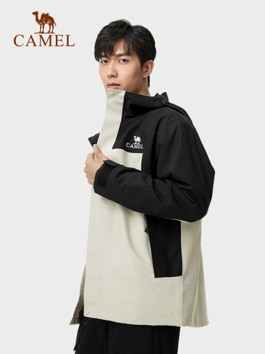 Camel Men's Hard Shell Single Layer Waterproof Jacket Windproof Outdoor  Jacket Lazada PH