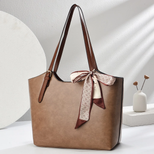 Túi Xách Nữ Công Sở – Dáng Tote Đơn Giản Sang Trọng – Kèm Khăn Buộc Thời Trang LILA TMK27