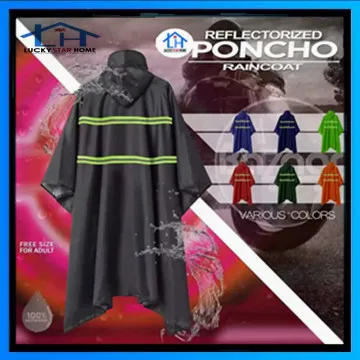 High Quality Motorcycle Waterproof Rain Coat PONCHO Upgraded Soft Breathable Back Reflectorized Raincoat Durable 100% Waterproof Double Sided
