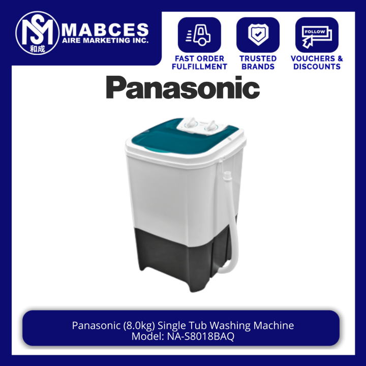 Panasonic 8kg Single Tub Washing Machine NAS8018BAQ Lazada PH