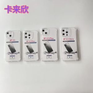 Applicable iphone17 Transparent Phone Case 16PRO Four-corner Shockproof Huawei p40pro Airbag SE4 Shell