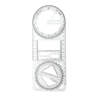 Drawing Ruler Penggaris Geometric Multi-Fungsi Hadiah Kreatif Drawing Ruler Alat Tulis Sekolah Kantor Perlengkapan Belajar Alat Ukur