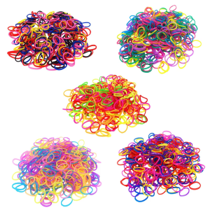 Elastic Hair Ties Disposable Rubber Bands Stretchable Colorful Hair Rope Mini Small Hair Scrunchie Ponytail Holder