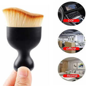 438178 ZXC Car Interior Cleaning Brush with Cover Car Detailing Soft Bristles Cleaning Tools Dust Cleaner Brushes for Auto